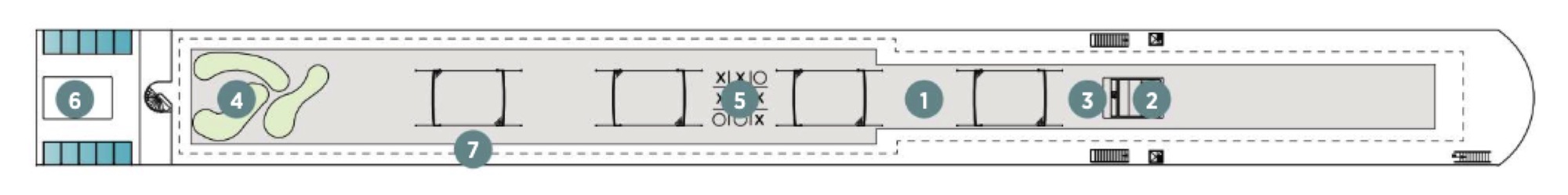 Sun Deck plan